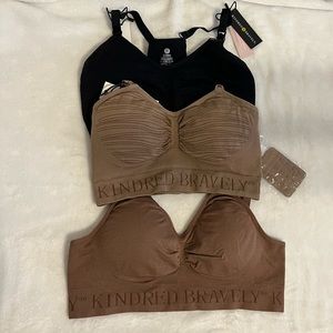 Bundle of 3- Kindred Bravely Maternity Bras-Size Small